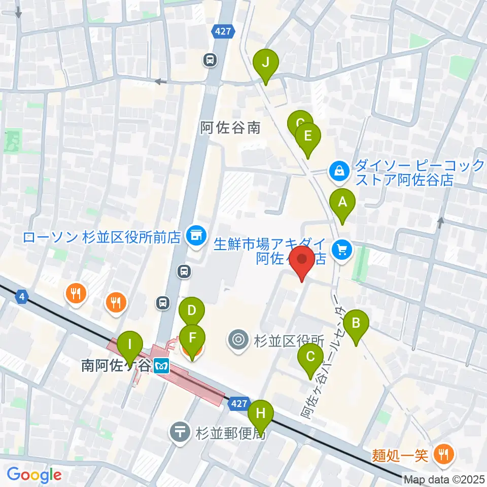 阿佐ヶ谷シアターシャイン周辺のカフェ一覧地図