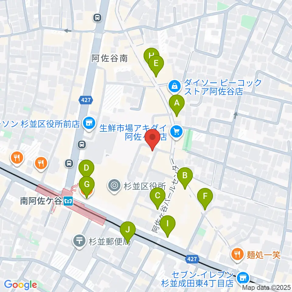阿佐ヶ谷シアターシャイン周辺のカフェ一覧地図