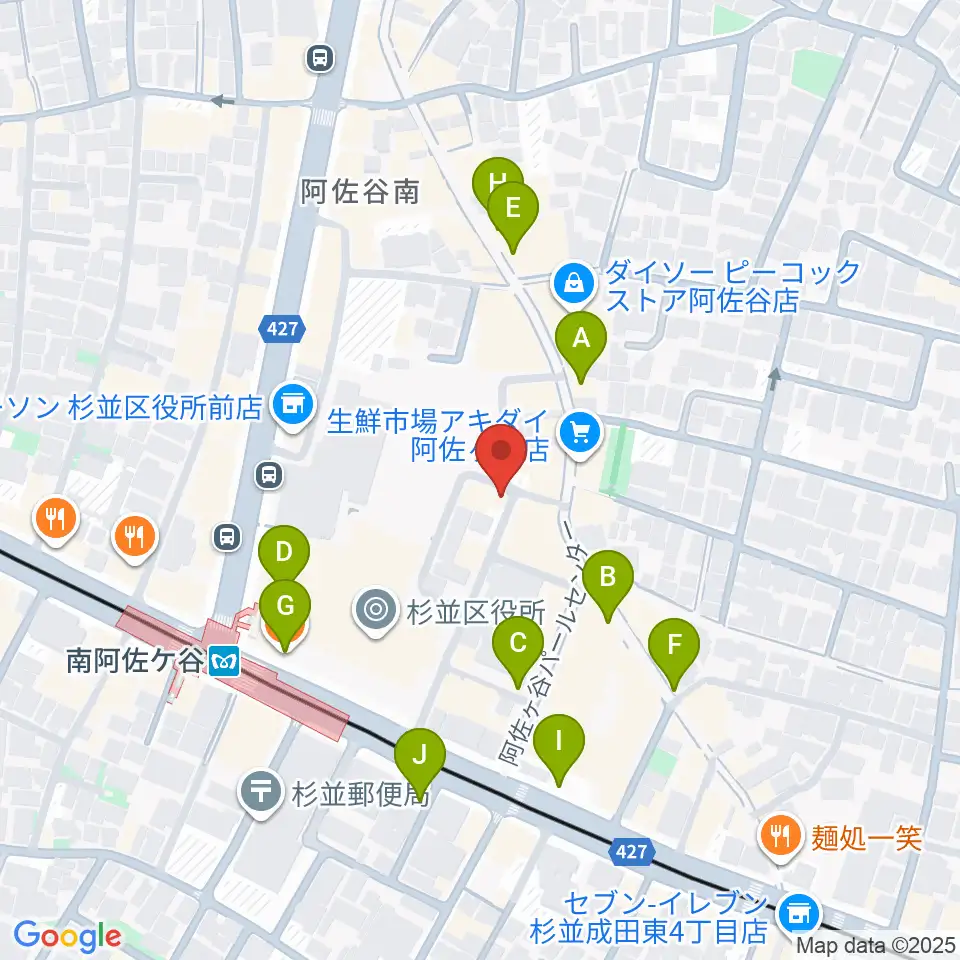 阿佐ヶ谷シアターシャイン周辺のカフェ一覧地図
