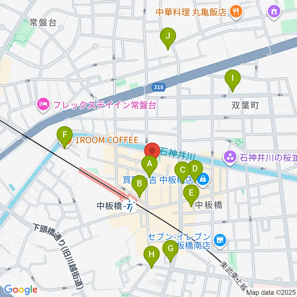 新生館スタジオ周辺のカフェ一覧地図