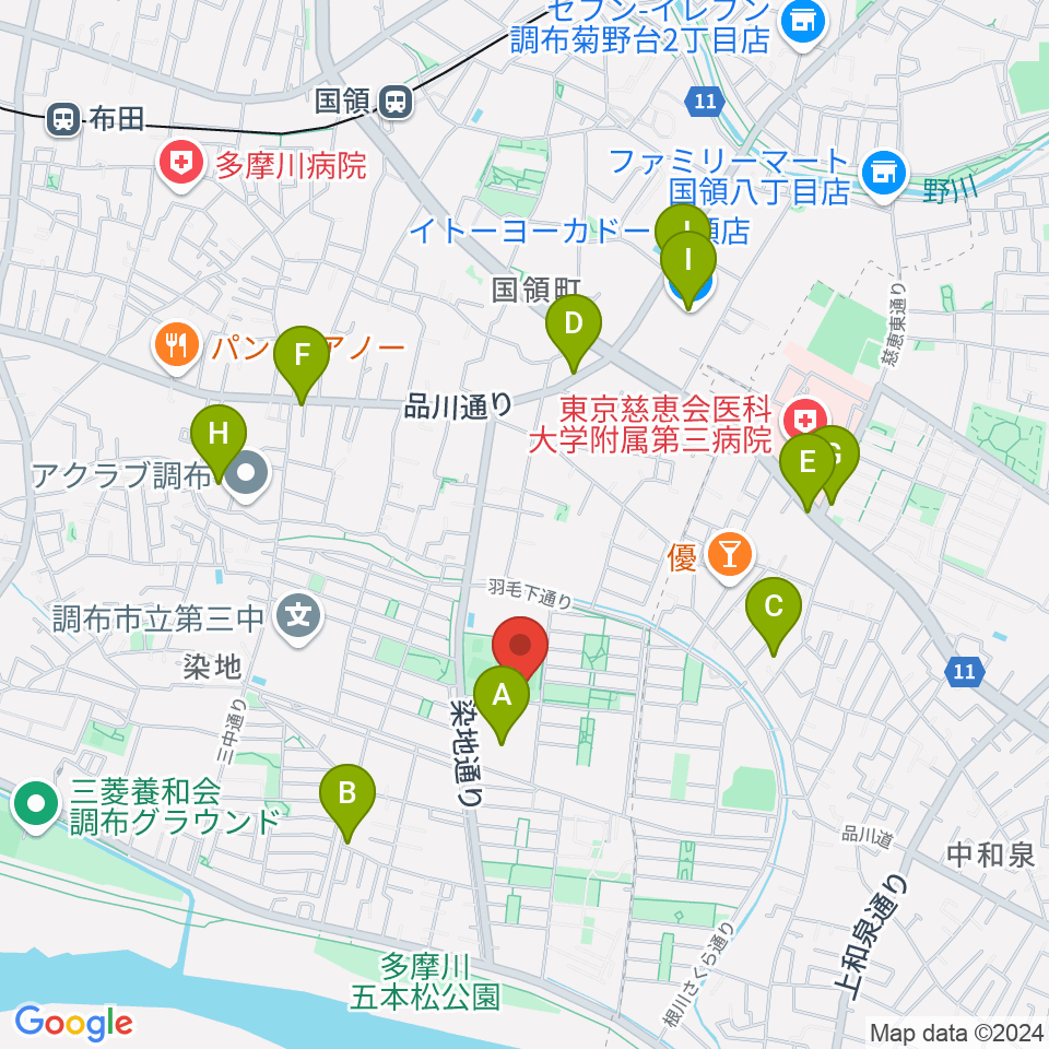 音楽教室『箱』周辺のカフェ一覧地図