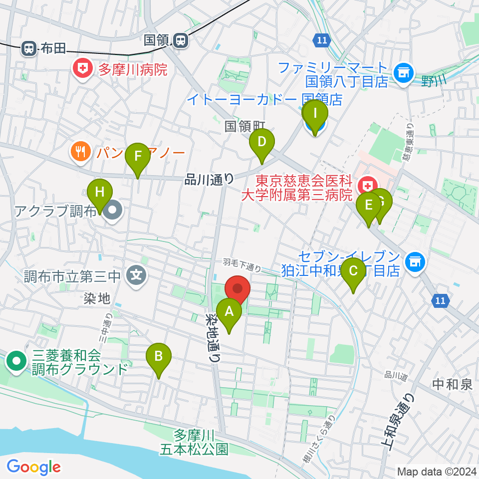 音楽教室『箱』周辺のカフェ一覧地図