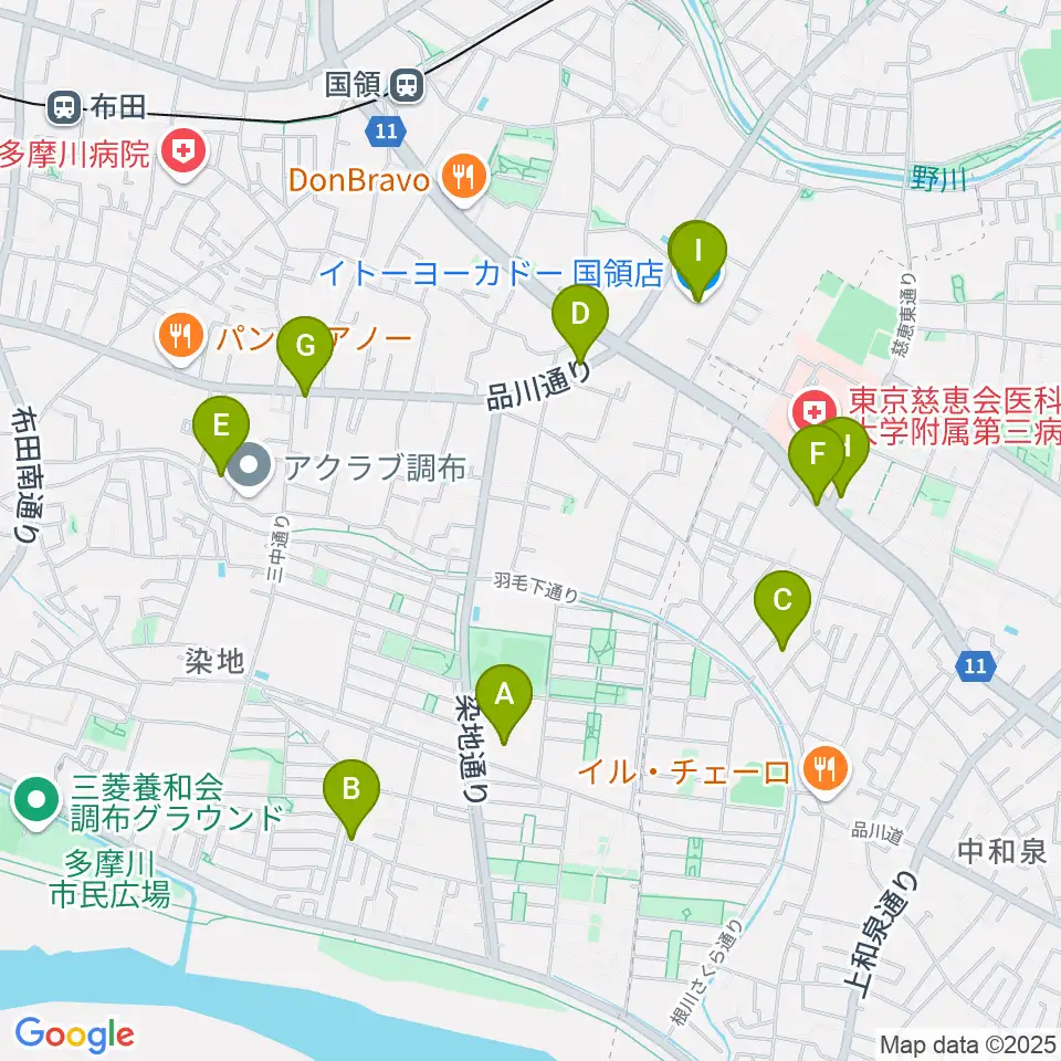 音楽教室『箱』周辺のカフェ一覧地図