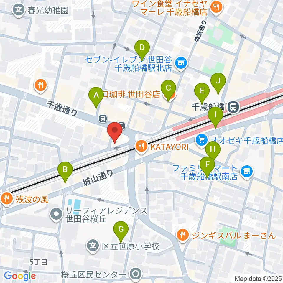 APOCシアター周辺のカフェ一覧地図