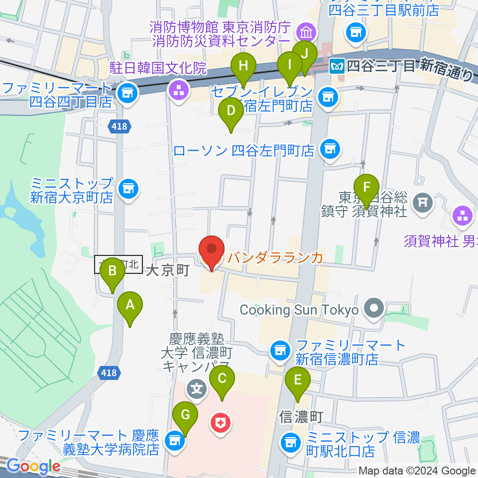 アートコンプレックスセンター周辺のカフェ一覧地図