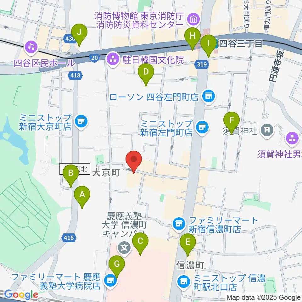 アートコンプレックスセンター周辺のカフェ一覧地図