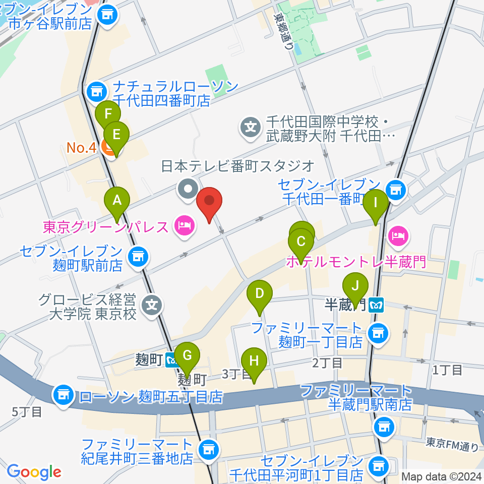 青山ハープ東京ショールーム周辺のカフェ一覧地図