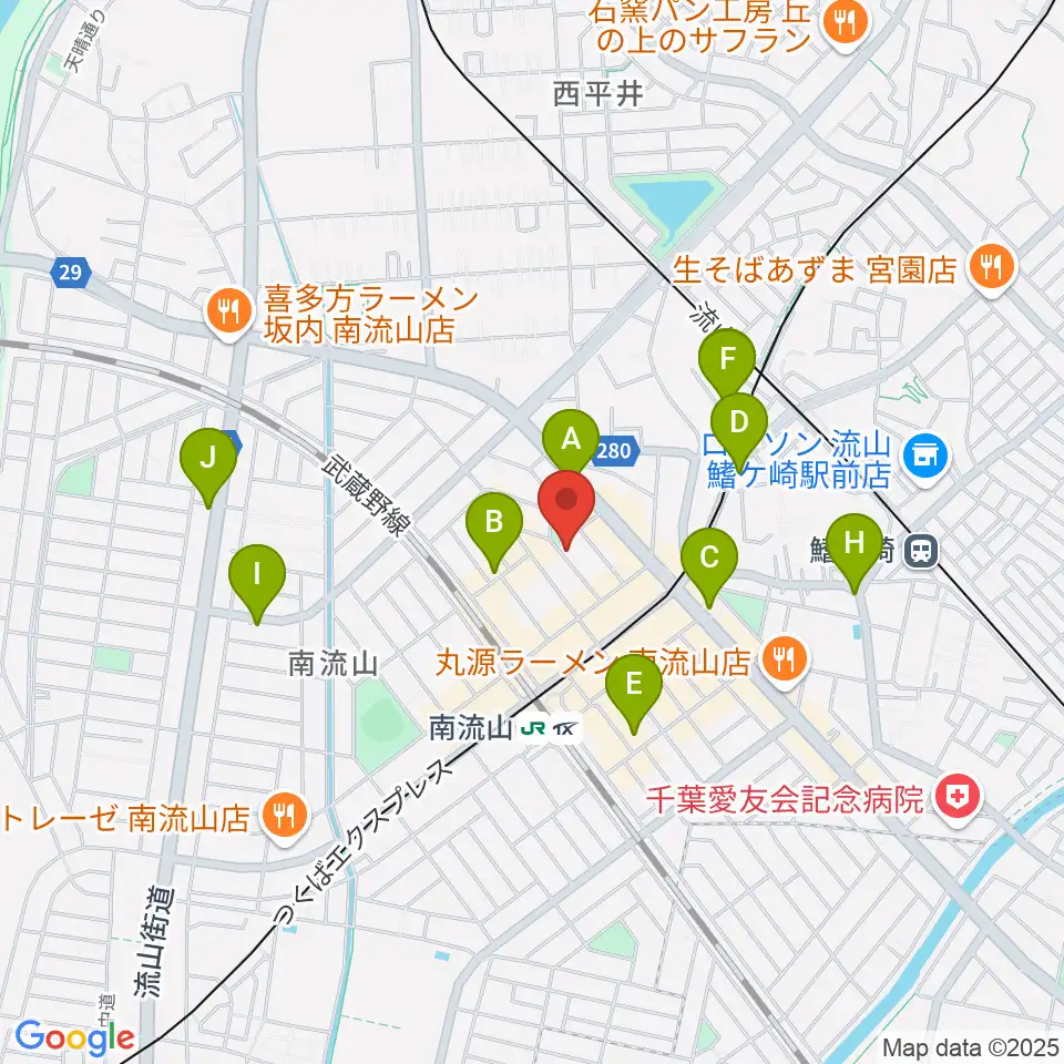 みみミュージック周辺のカフェ一覧地図