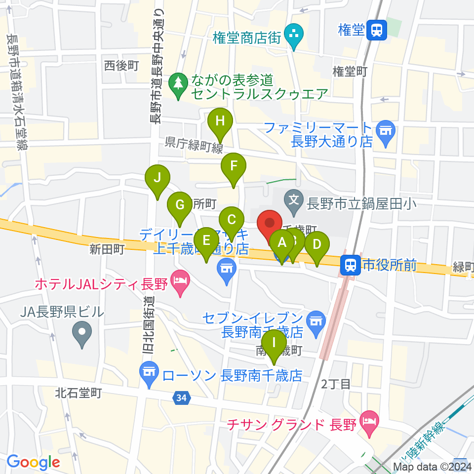 バックドロップ周辺のカフェ一覧地図