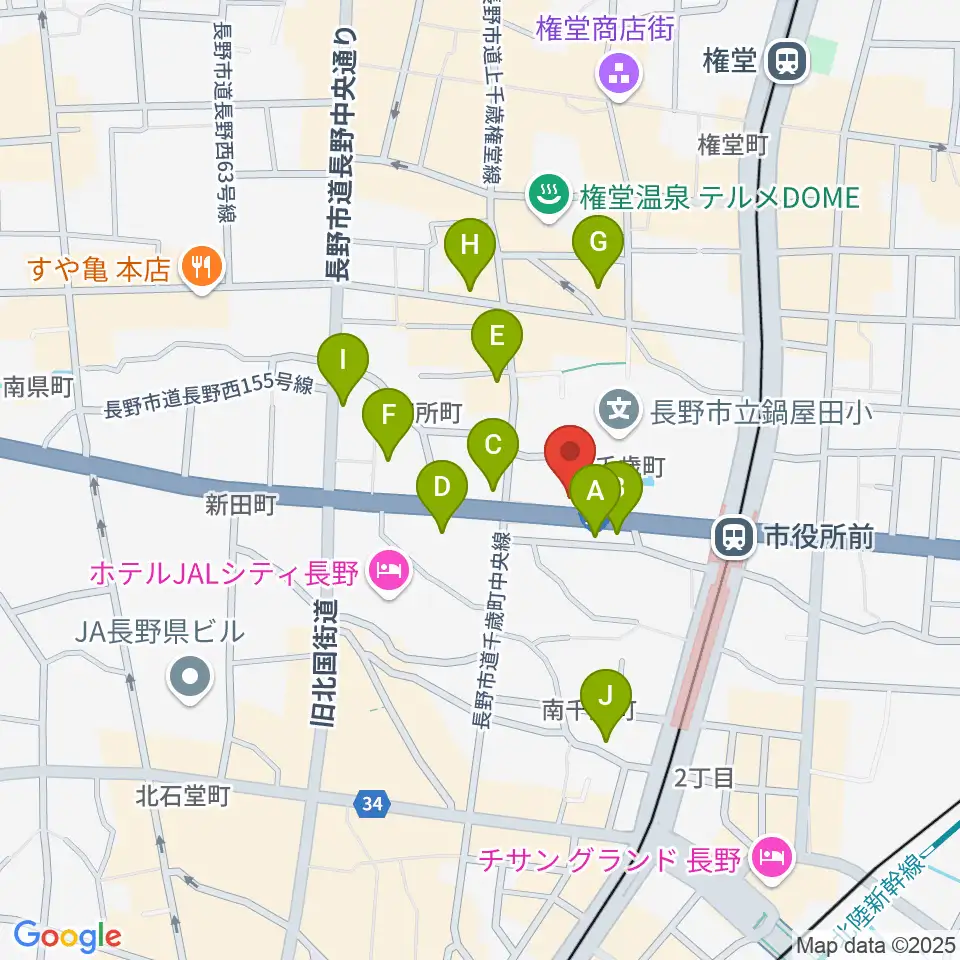 バックドロップ周辺のカフェ一覧地図