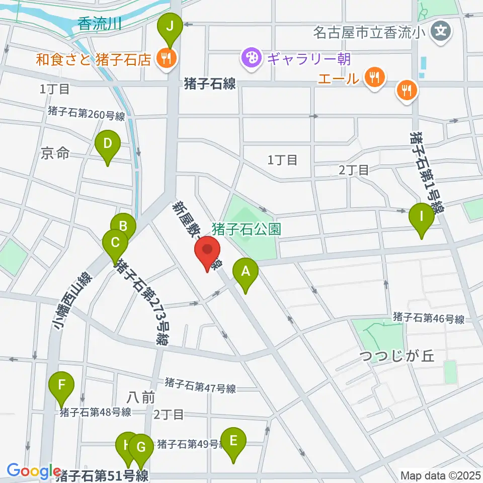 うりんこ劇場周辺のカフェ一覧地図