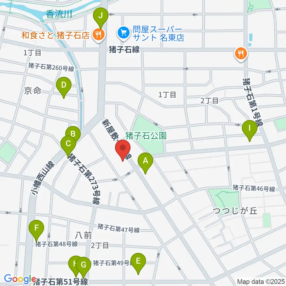 うりんこ劇場周辺のカフェ一覧地図