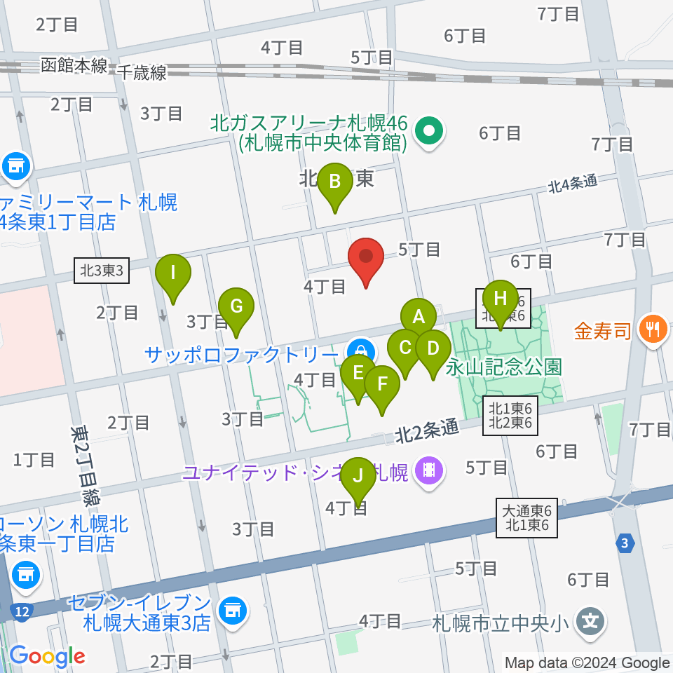 演劇専用小劇場BLOCH (ブロック）周辺のカフェ一覧地図