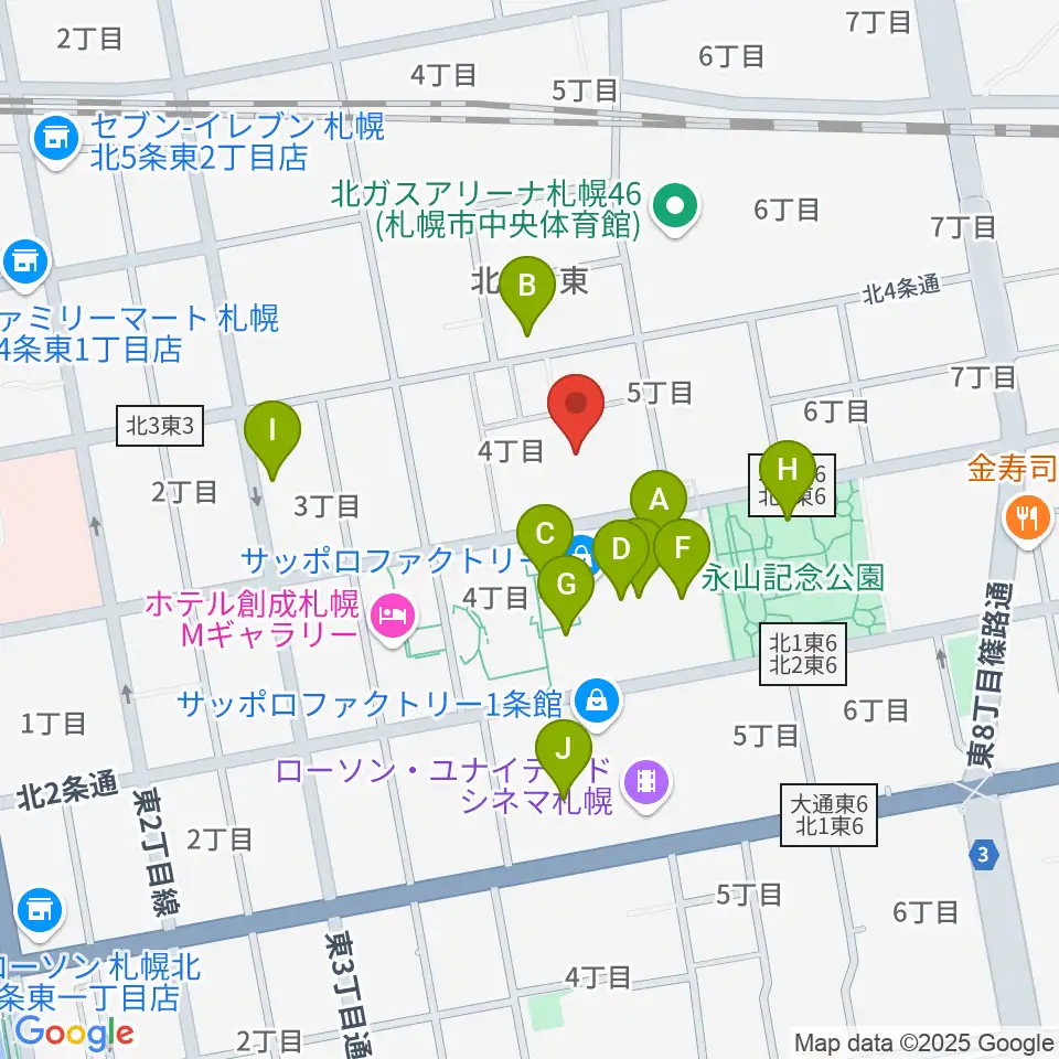 演劇専用小劇場BLOCH (ブロック)周辺のカフェ一覧地図