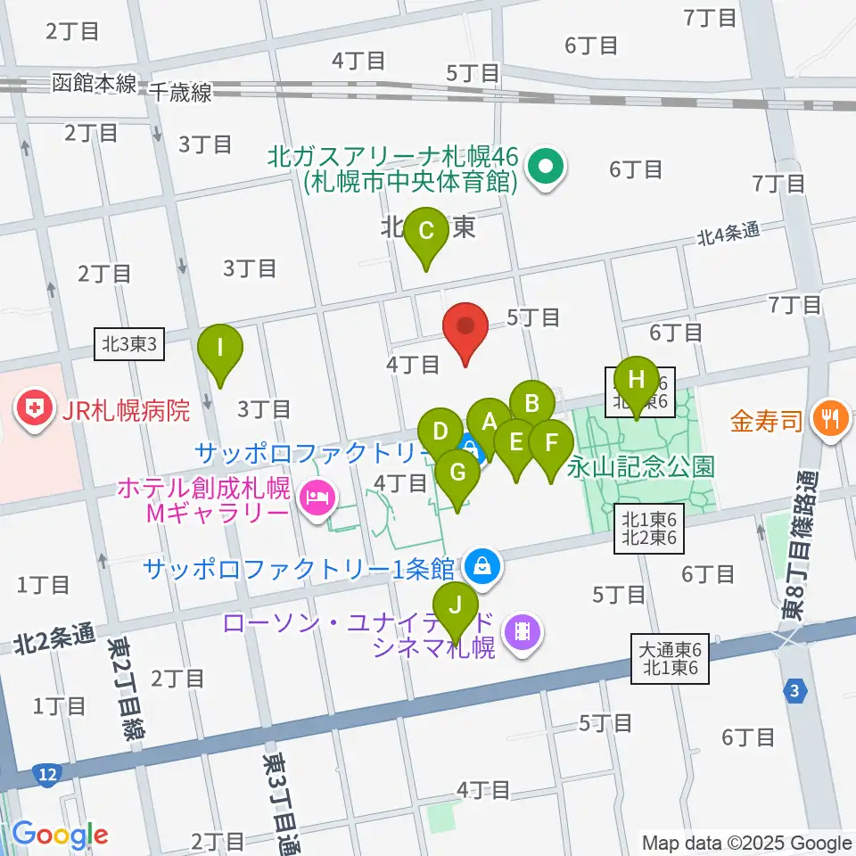 演劇専用小劇場BLOCH (ブロック)周辺のカフェ一覧地図