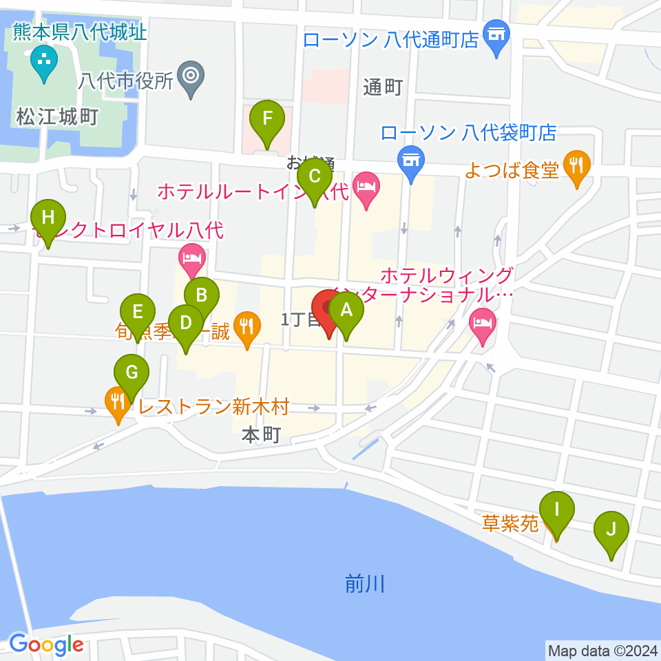 JazzBar FIRST周辺のカフェ一覧地図