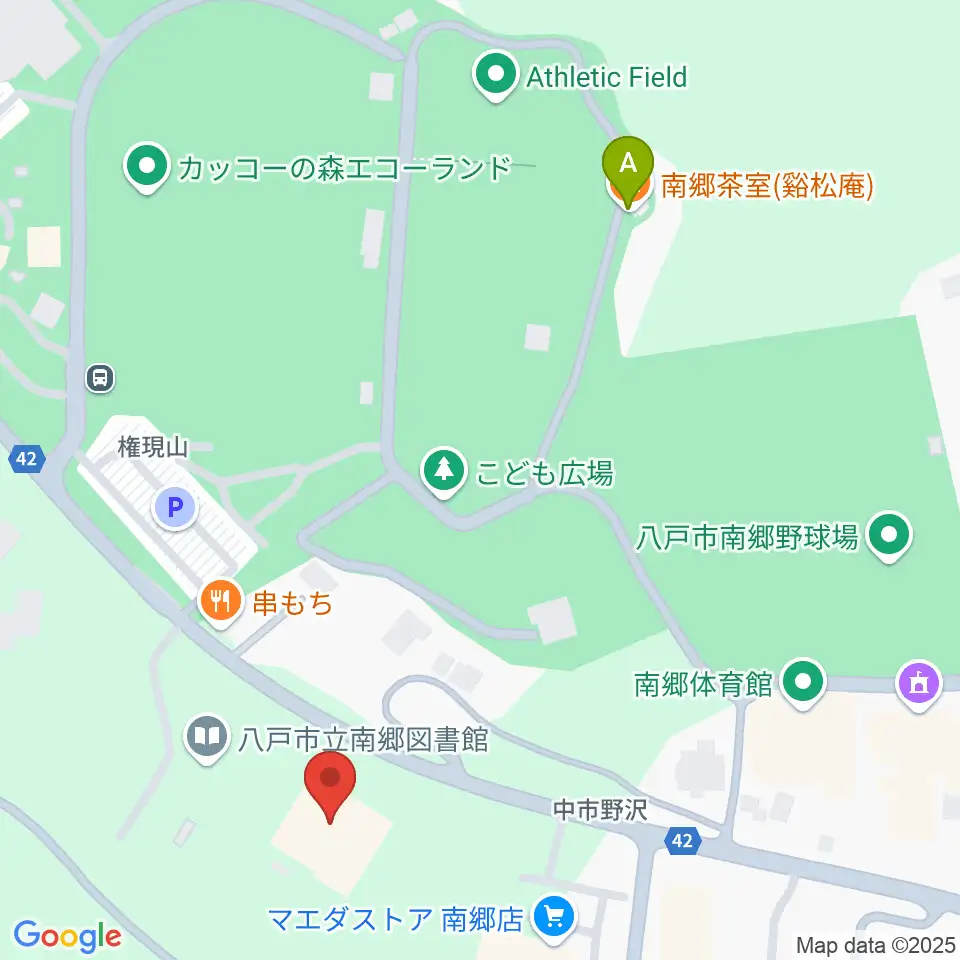八戸市南郷文化ホール スウィングベリーNANGO周辺のカフェ一覧地図