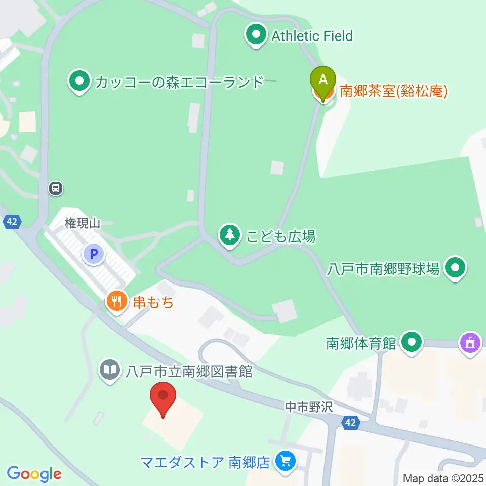 八戸市南郷文化ホール周辺のカフェ一覧地図