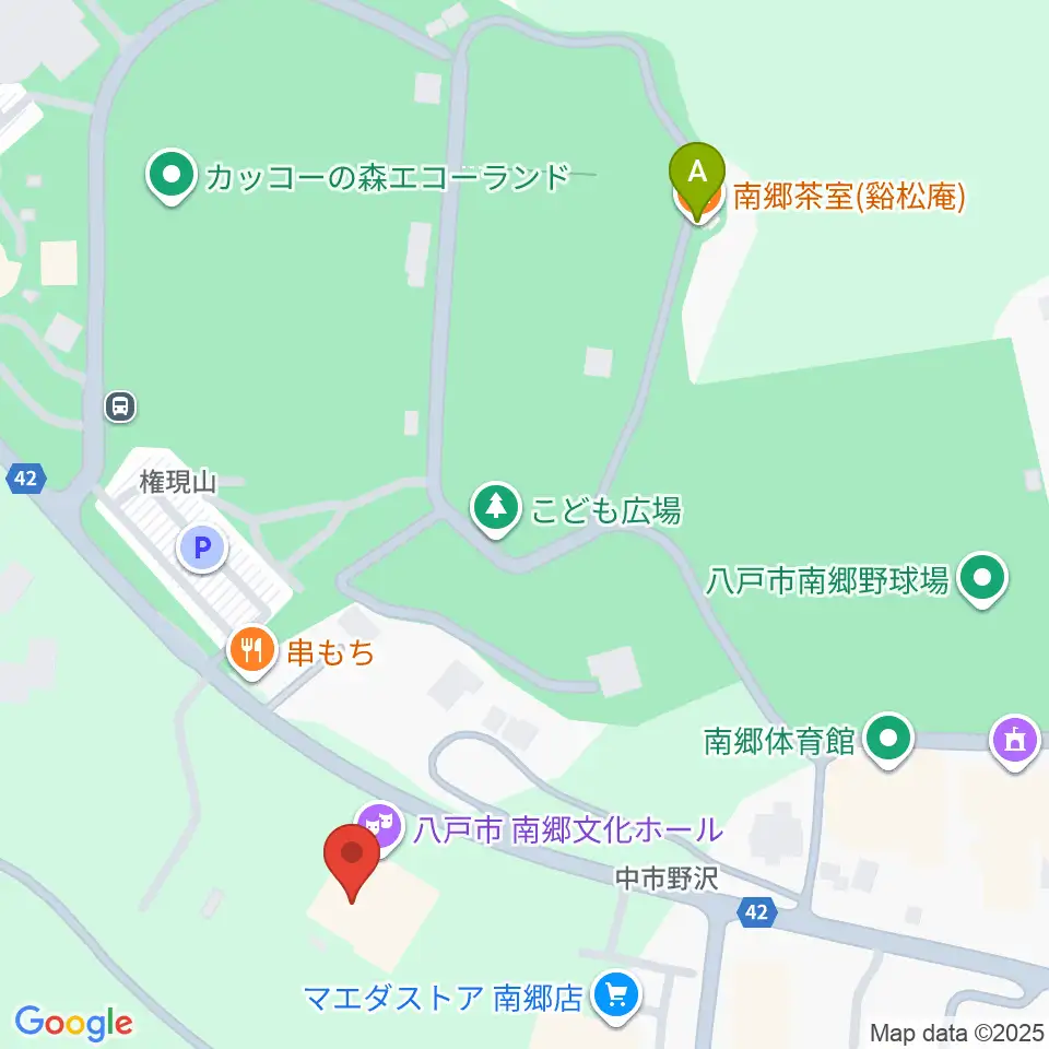 八戸市南郷文化ホール周辺のカフェ一覧地図
