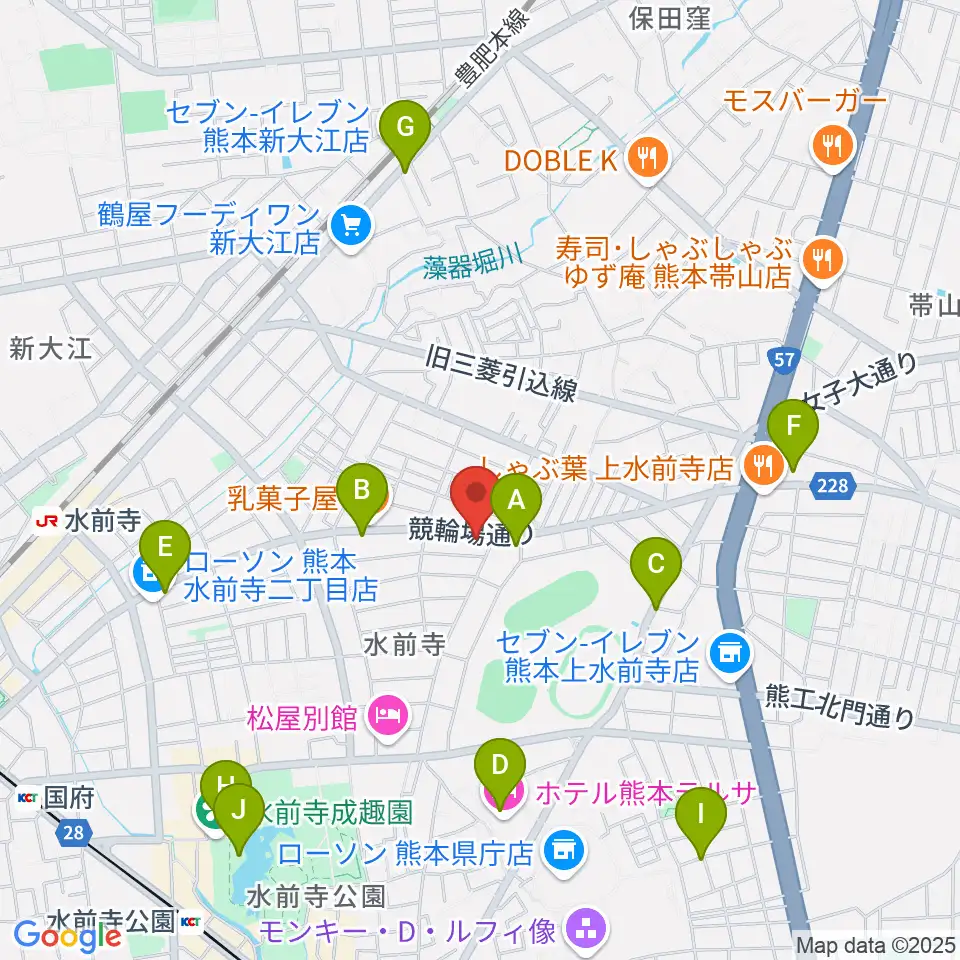 ビートニック80周辺のカフェ一覧地図