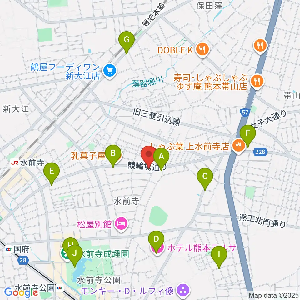 ビートニック80周辺のカフェ一覧地図
