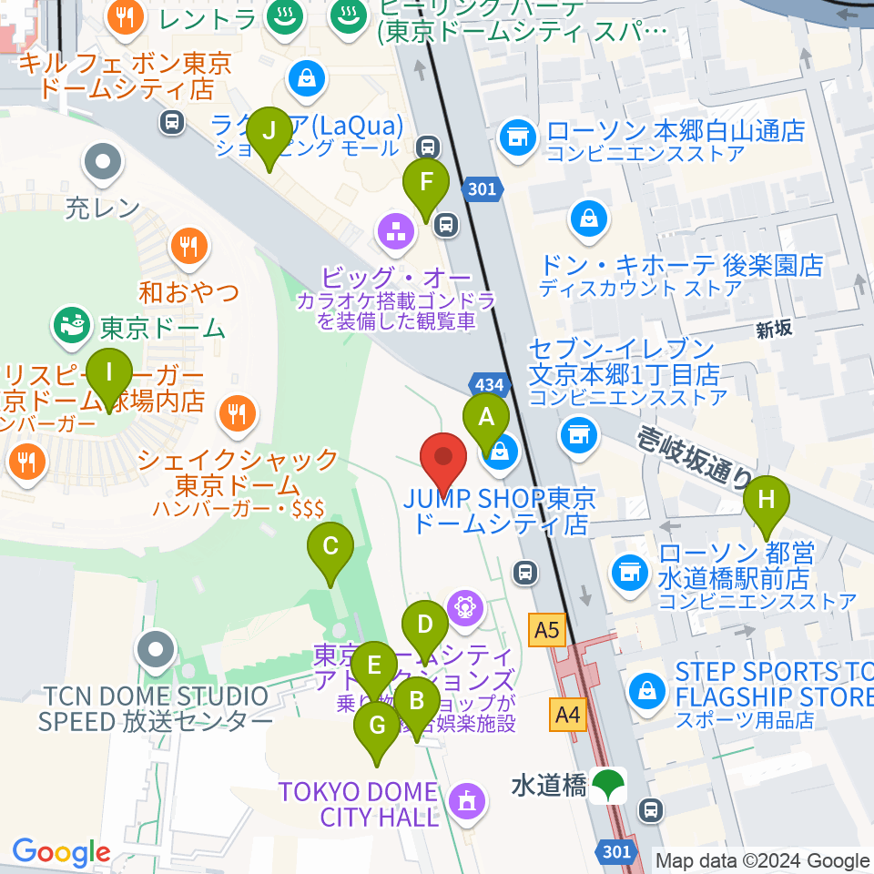 シアターGロッソ周辺のカフェ一覧地図