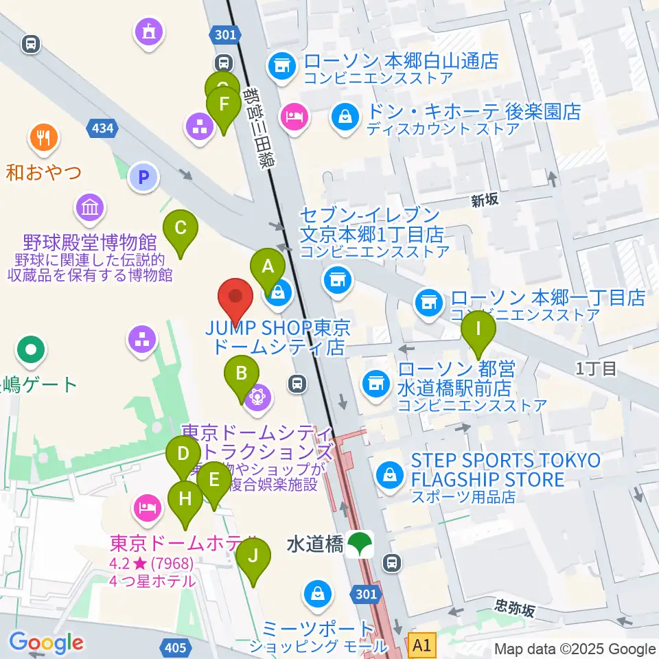 シアターGロッソ周辺のカフェ一覧地図
