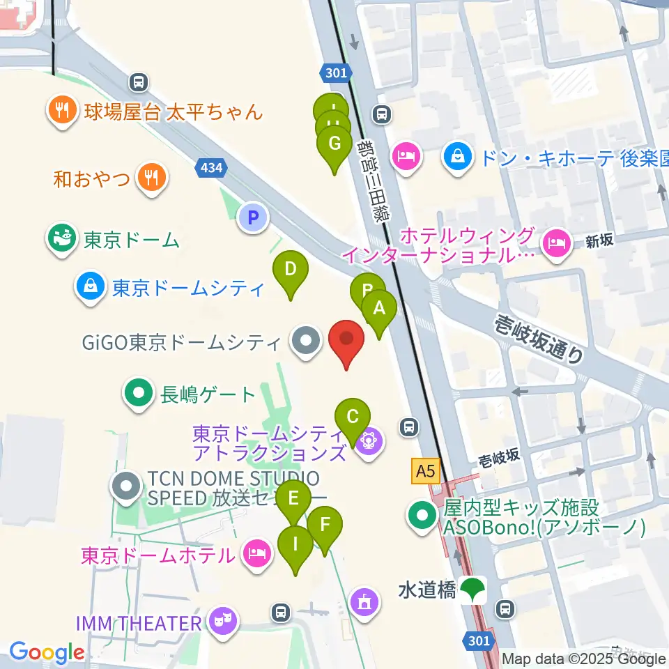 シアターGロッソ周辺のカフェ一覧地図