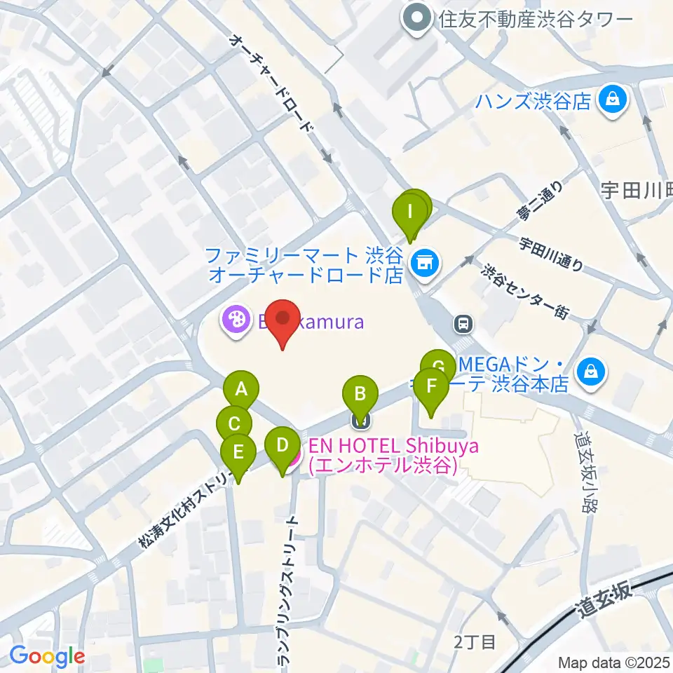 シアターコクーン周辺のカフェ一覧地図