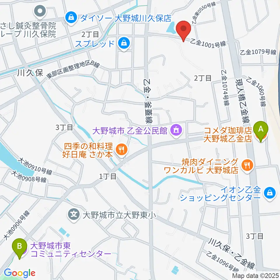 株式会社ピアノターミナルナカムラ周辺のカフェ一覧地図