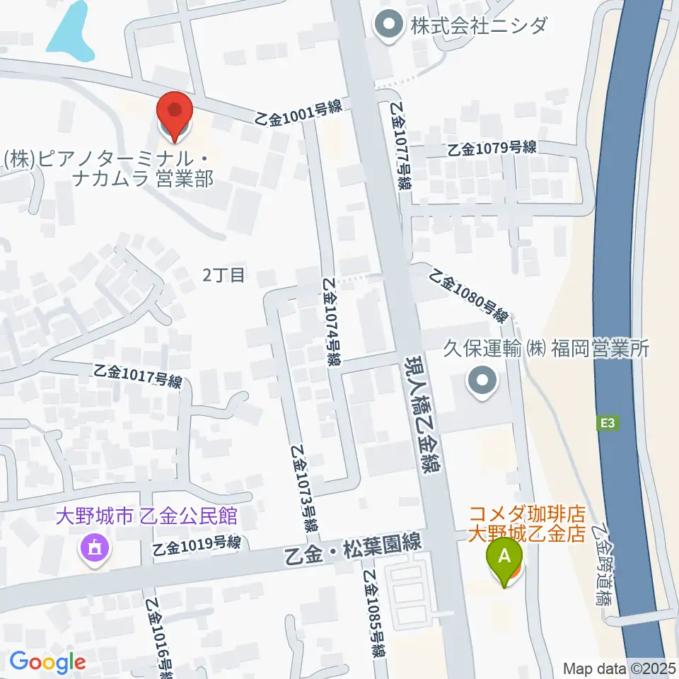 株式会社ピアノターミナルナカムラ周辺のカフェ一覧地図