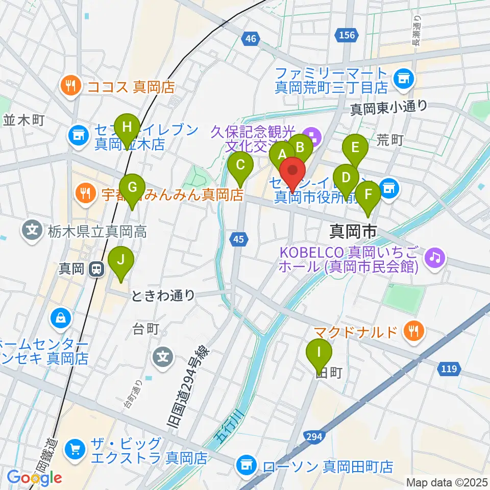 暮田商会周辺のカフェ一覧地図