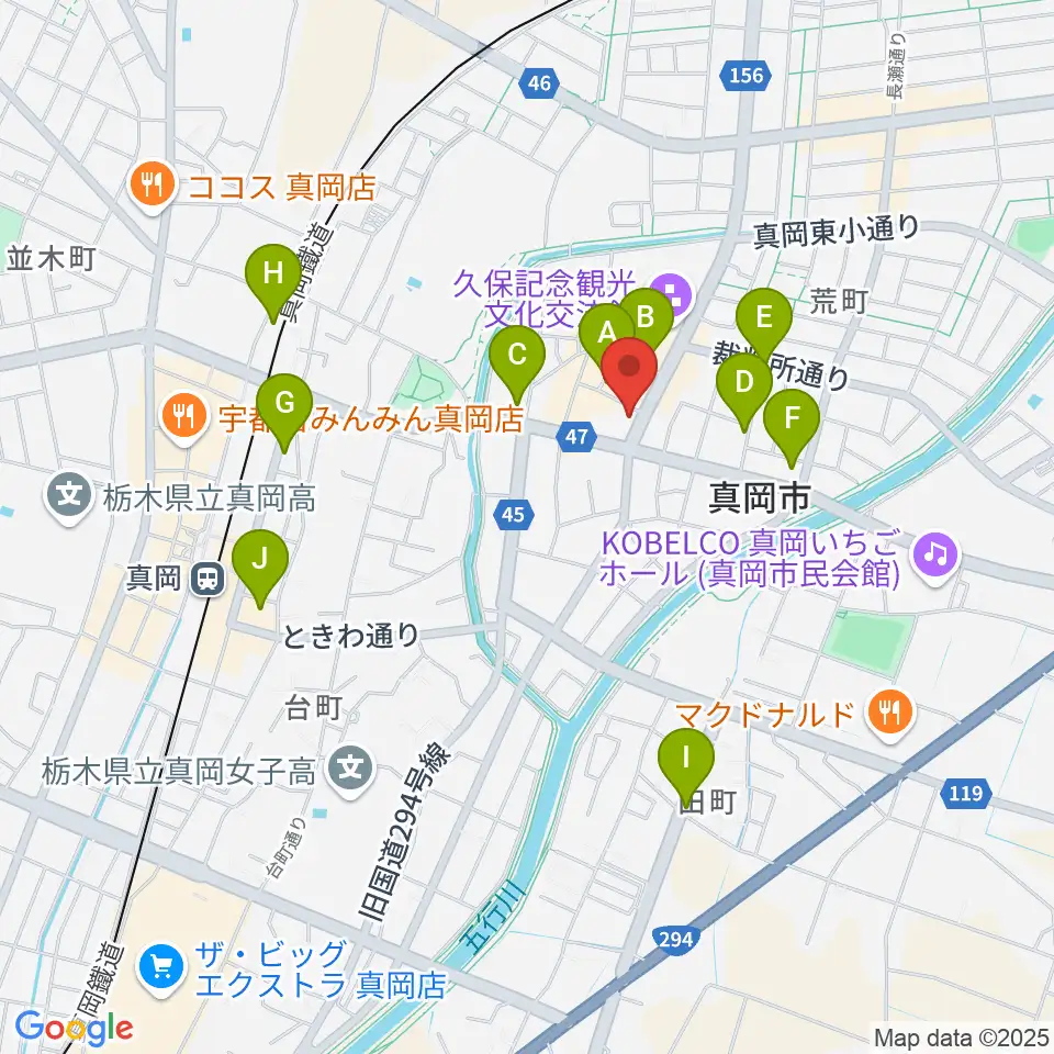 暮田商会周辺のカフェ一覧地図