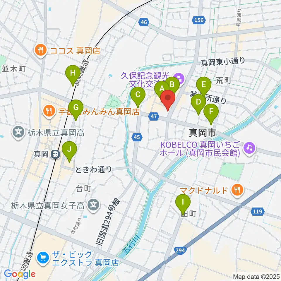 暮田商会周辺のカフェ一覧地図