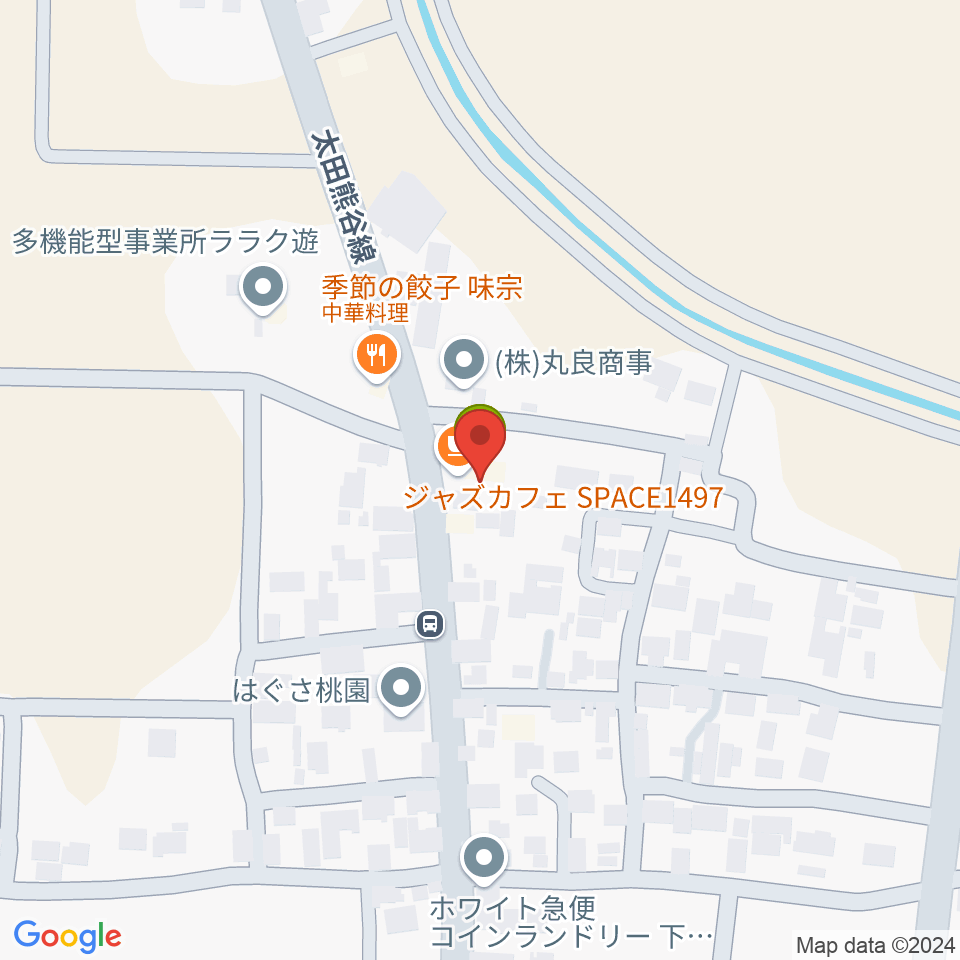 熊谷スペース1497周辺のカフェ一覧地図