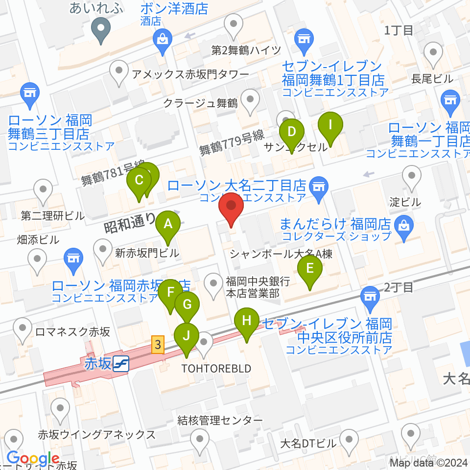 クレモナ楽器周辺のカフェ一覧地図