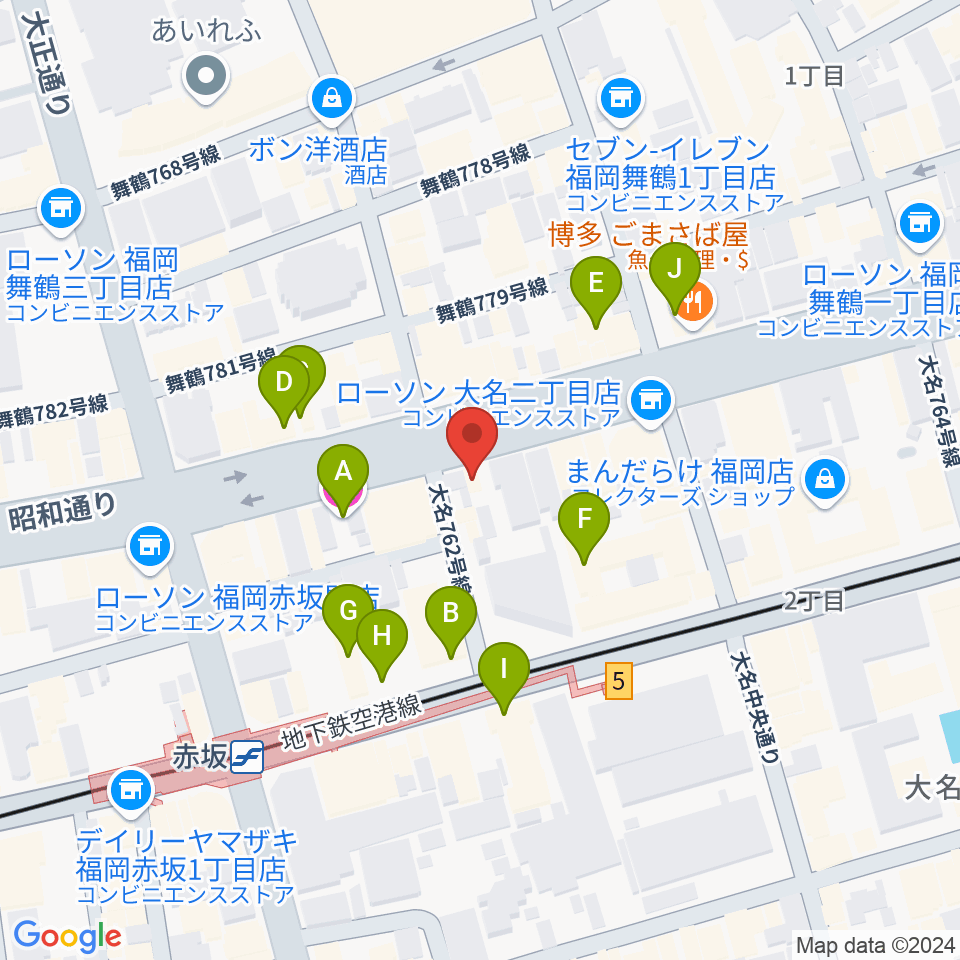 クレモナ楽器周辺のカフェ一覧地図