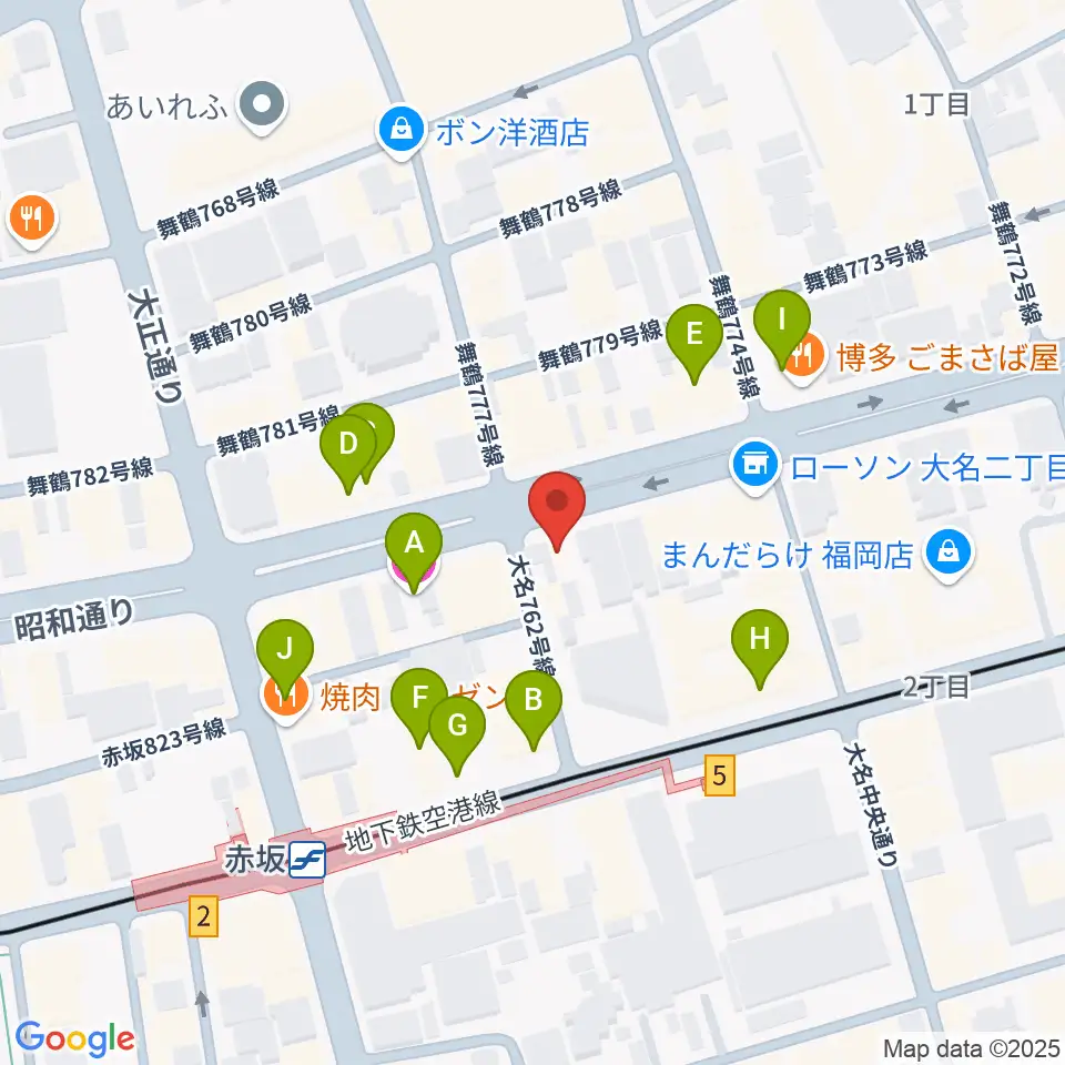 クレモナ楽器周辺のカフェ一覧地図