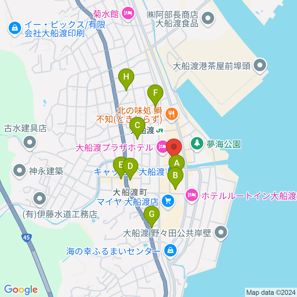 KESEN ROCK FREAKS周辺のカフェ一覧地図