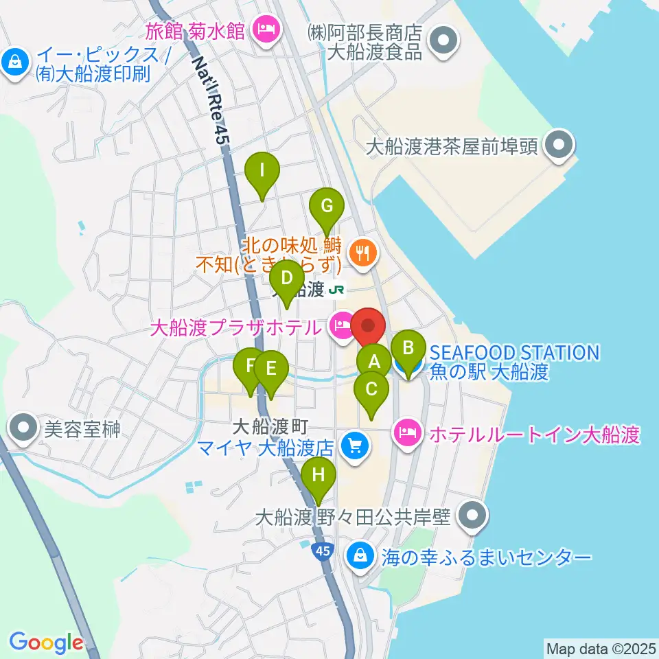 KESEN ROCK FREAKS周辺のカフェ一覧地図
