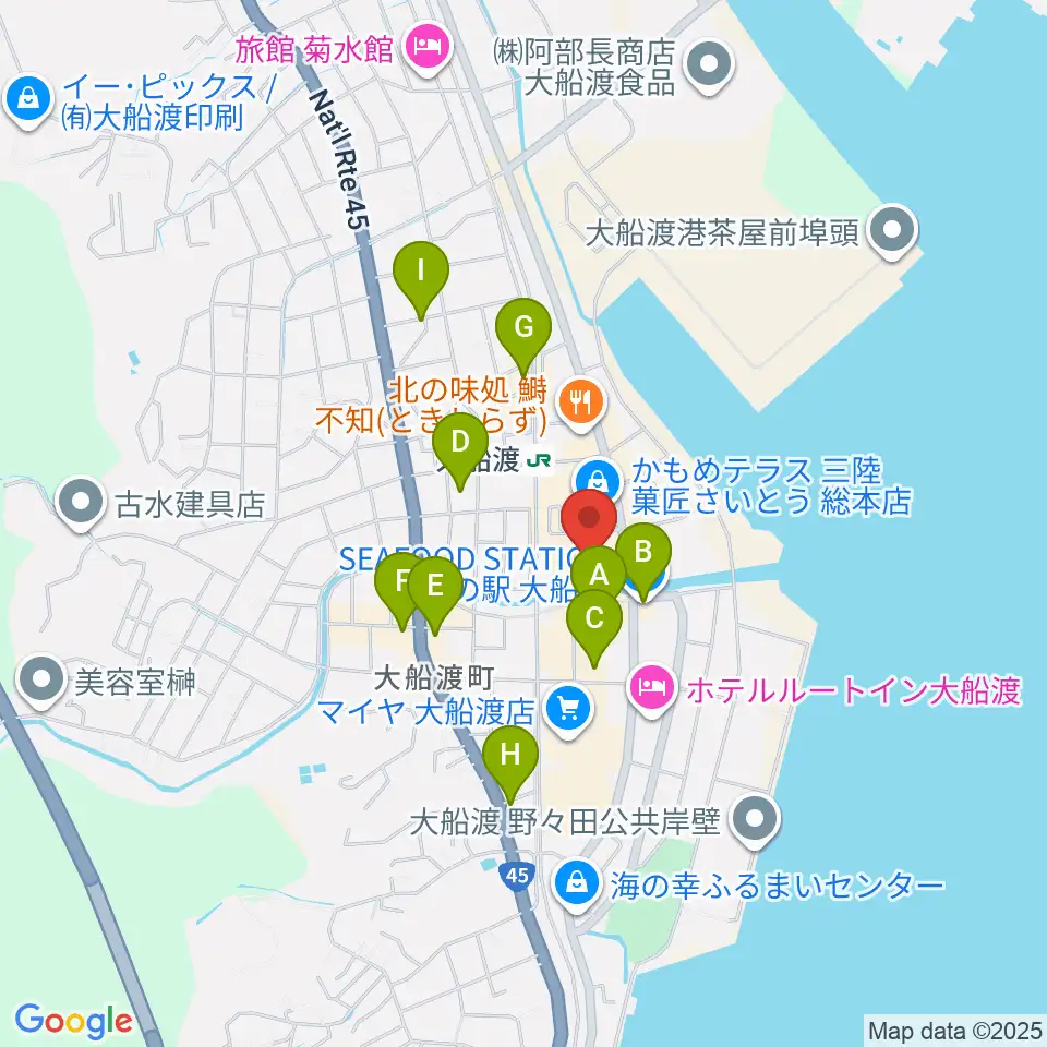 KESEN ROCK FREAKS周辺のカフェ一覧地図