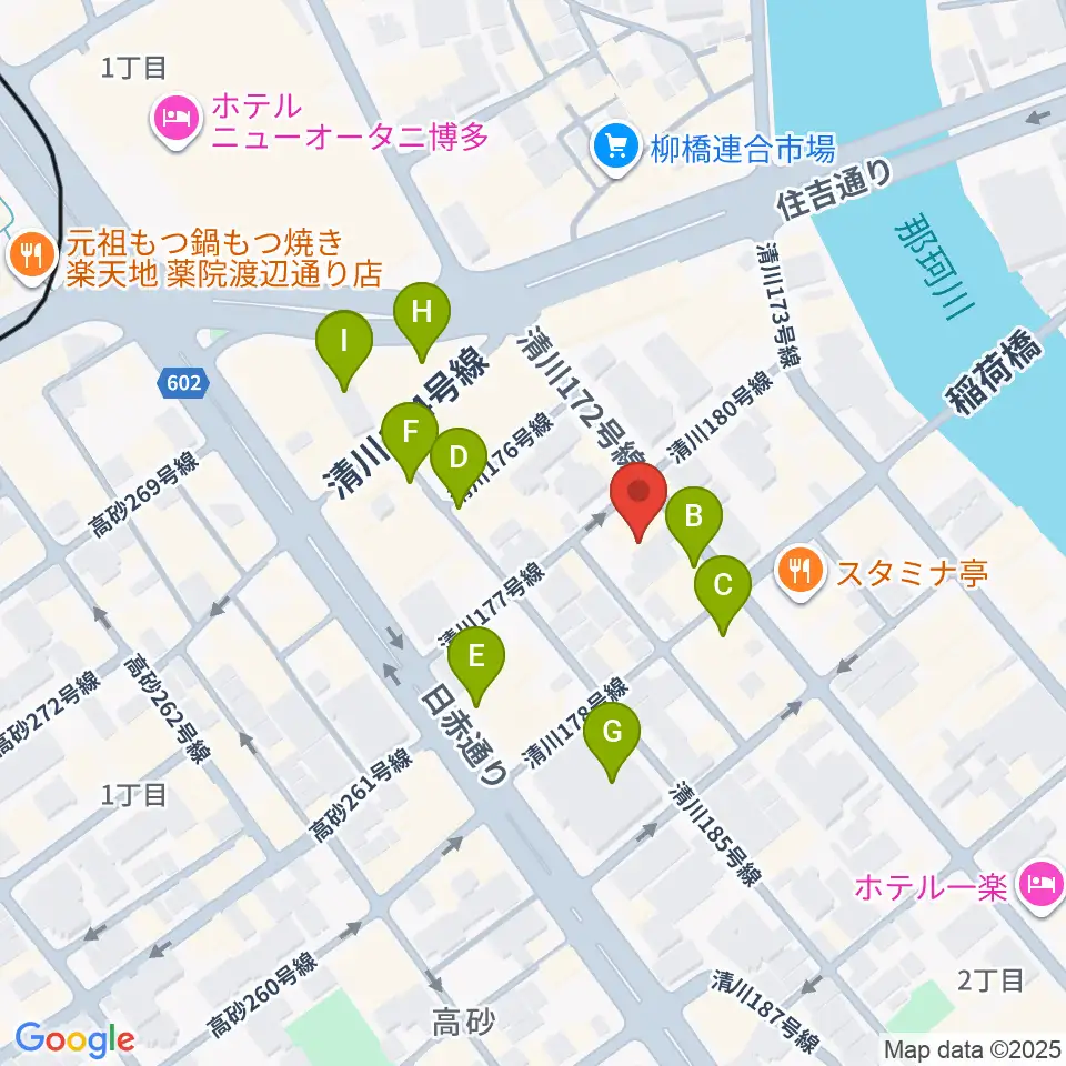 キャバーンビート周辺のカフェ一覧地図
