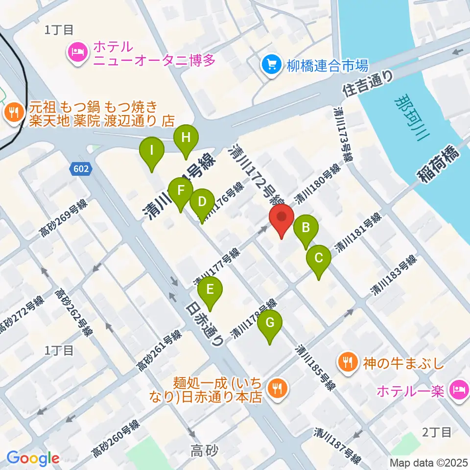 キャバーンビート周辺のカフェ一覧地図