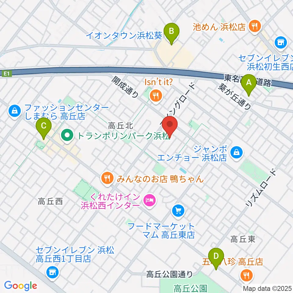 きたいち音楽教室周辺のカフェ一覧地図