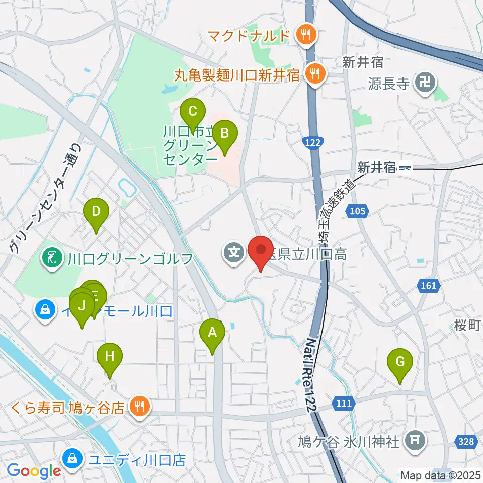 クラシカルスタジオ カルーソ周辺のカフェ一覧地図