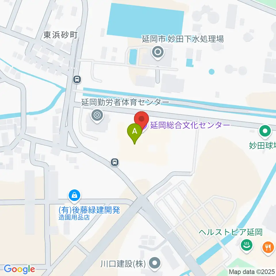 延岡総合文化センター周辺のカフェ一覧地図