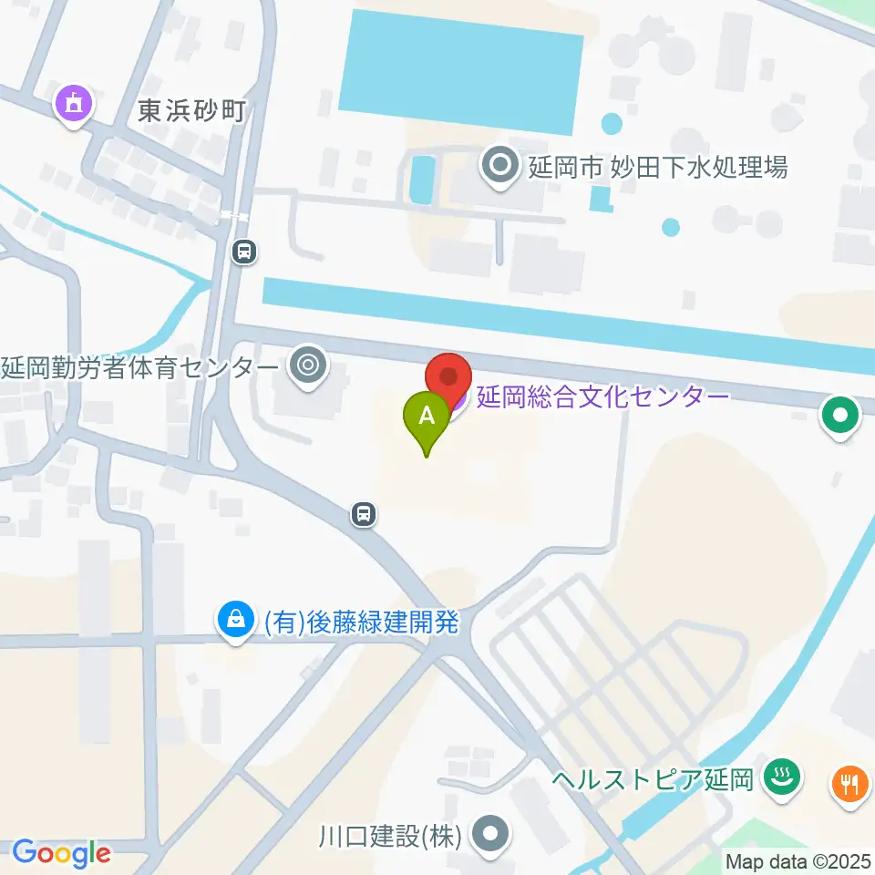 延岡総合文化センター周辺のカフェ一覧地図