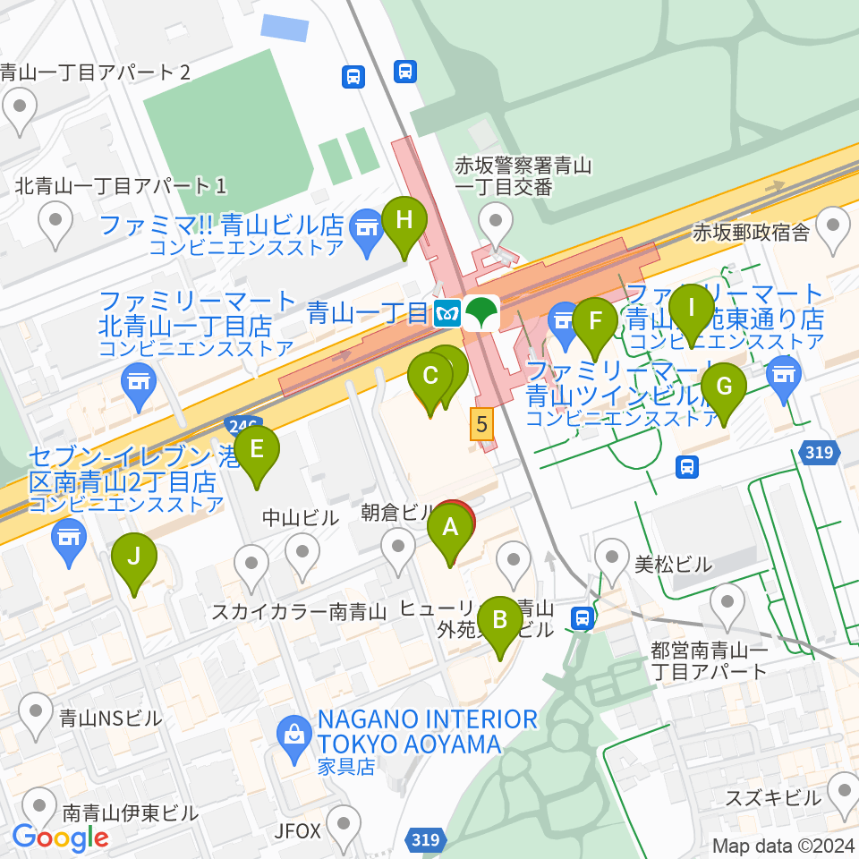 株式会社パブット周辺のカフェ一覧地図