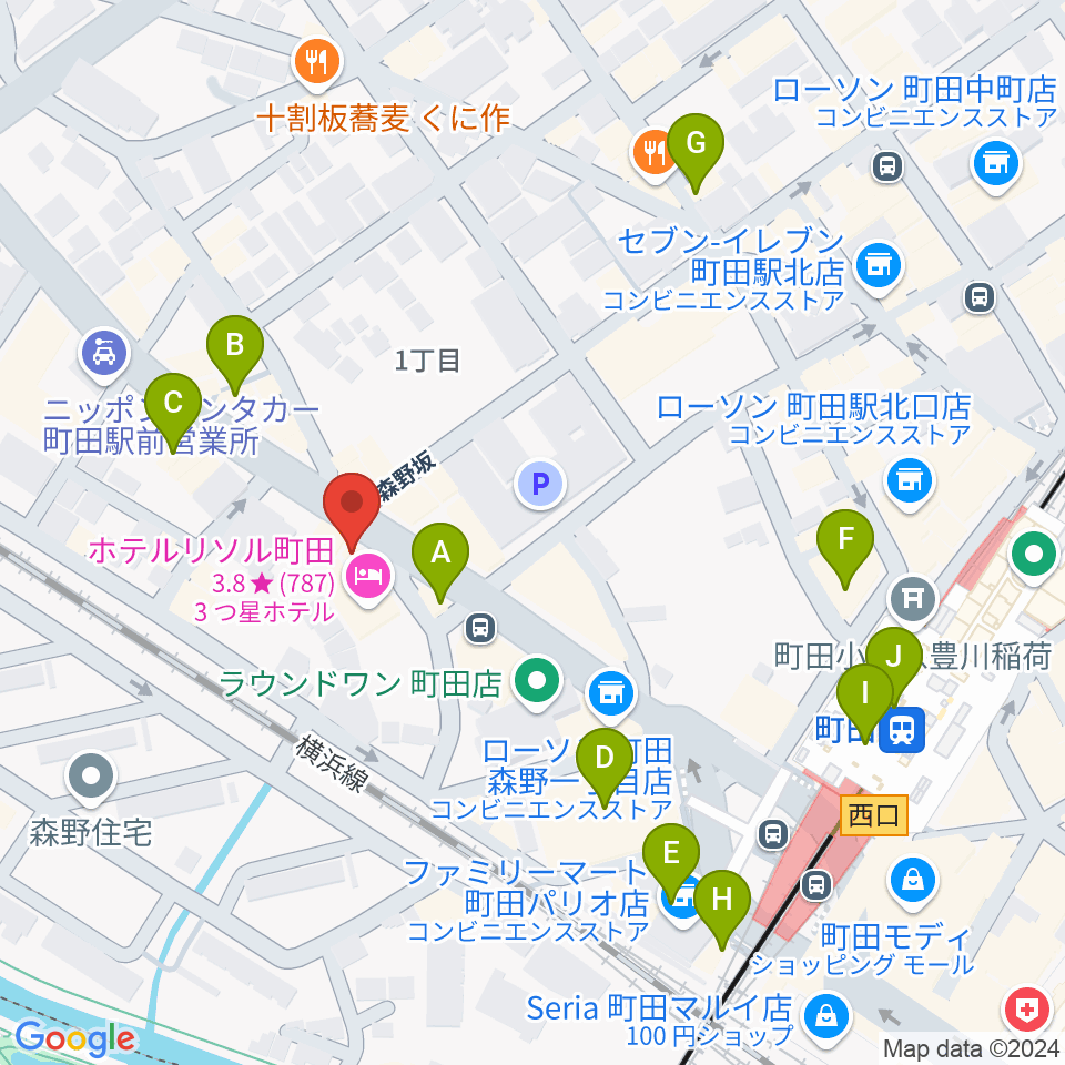 弦楽器工房シゲッティ周辺のカフェ一覧地図