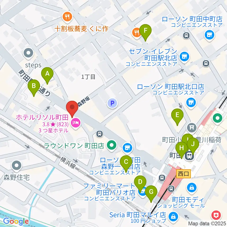 弦楽器工房シゲッティ周辺のカフェ一覧地図